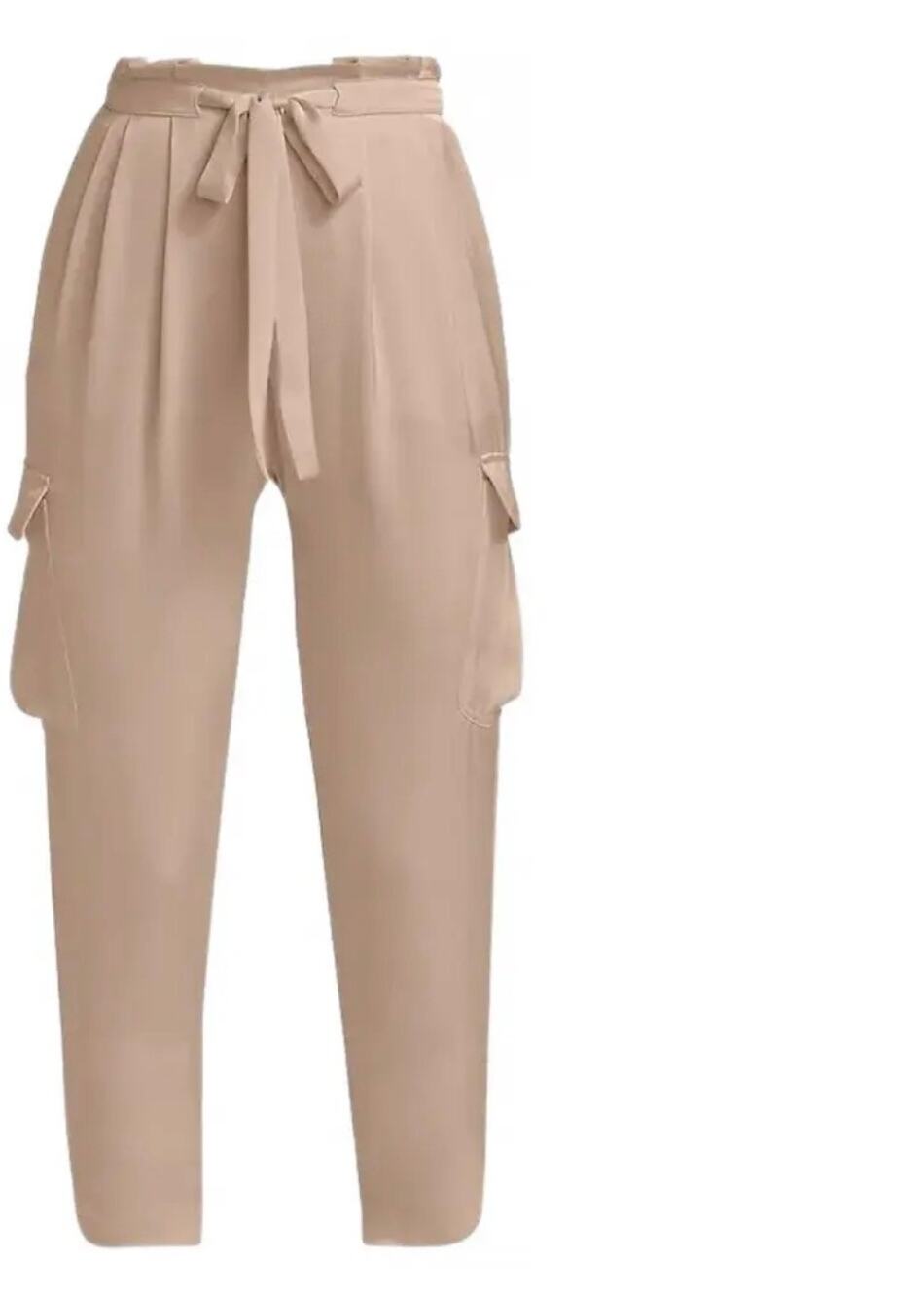Ramy Brook Satin Cargo Jogger Cargo Pants XS